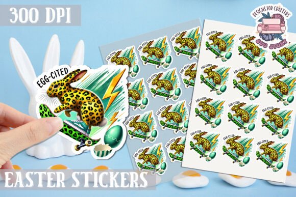 Download Easter Bunny Kids Stickers Sheet - Bunny Collection