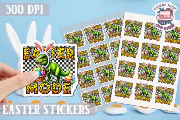 Download Easter Bunny Kids Stickers Sheet - Bunny Collection