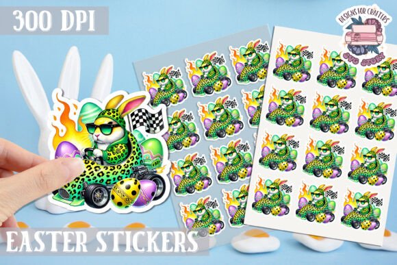 Download Easter Bunny Kids Stickers Sheet - Bunny Collection