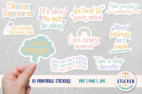 Download Mental Health Sticker Bundle - Mental health sticker bundle Collection