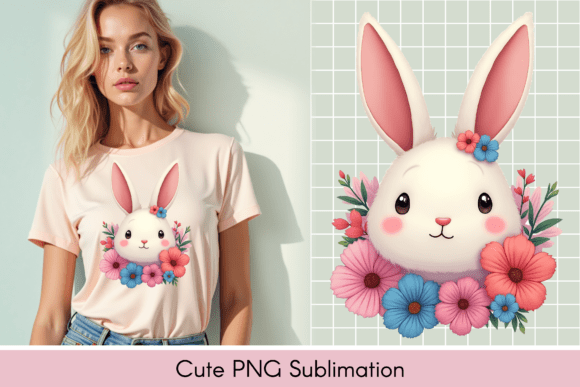 Download Adorable Bunny Illustration, T-shirt - Bunny Collection