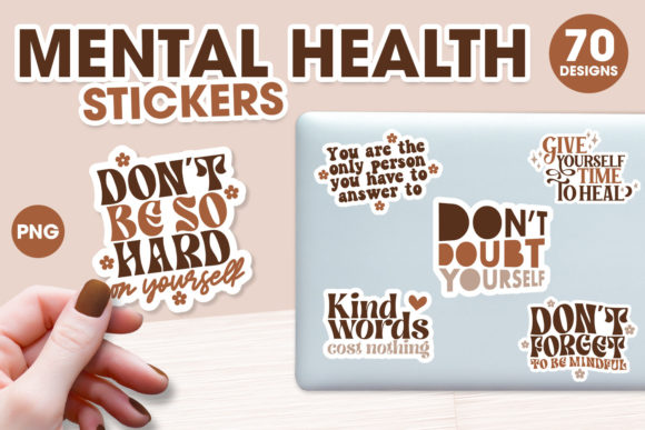 Download Mental Health Stickers Bundle - Mental health stickers Collection