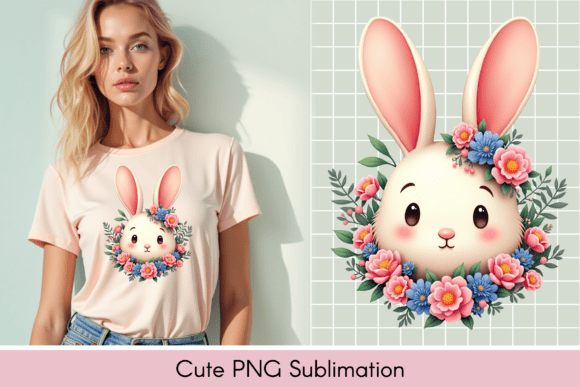 Download Adorable Bunny Illustration, T-shirt - Bunny Collection