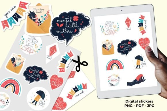 Download Mental Health Stickers - Mental health stickers Collection