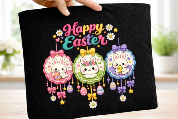 Download Kawaii Happy Easter Bunny Coquette Bows - Premium Bundle