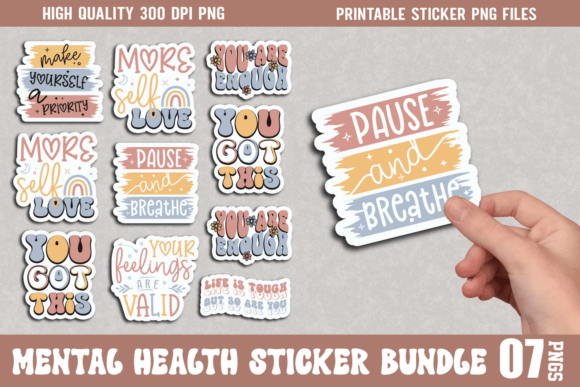 Download Mental Health Sticker Bundle - Mental health sticker bundle Collection